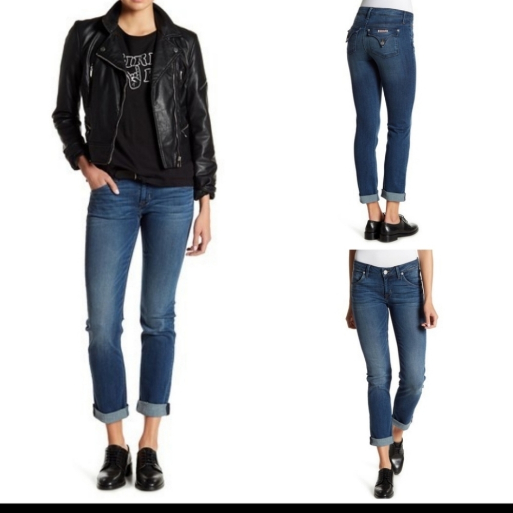 Hudson Bacara Straight Flood Cuff Jeans Sz 25